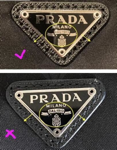 prada keychain fake|real Prada logo.